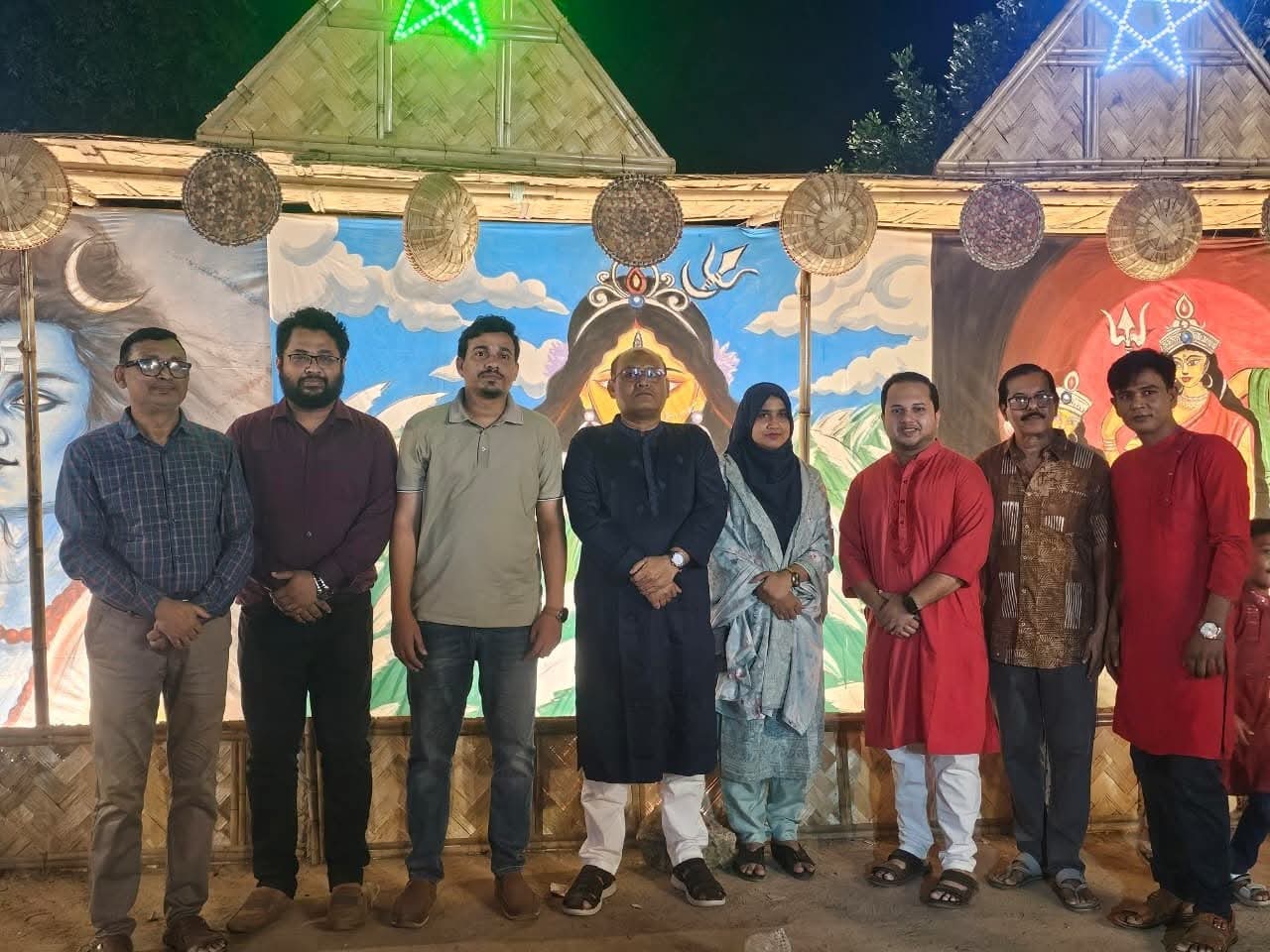 ব্রাহ্মণবাড়িয়ায় দুর্গাপূজার মণ্ডপ পরিদর্শনে সিভিল সার্জন