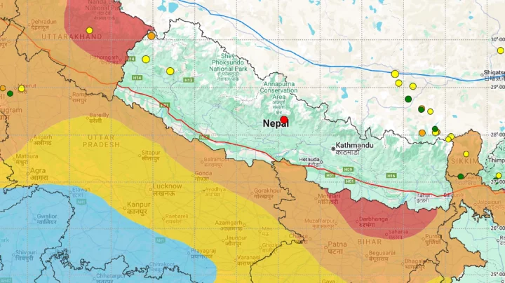নেপালে ৪ দশমিক ২ মাত্রার ভূমিকম্প