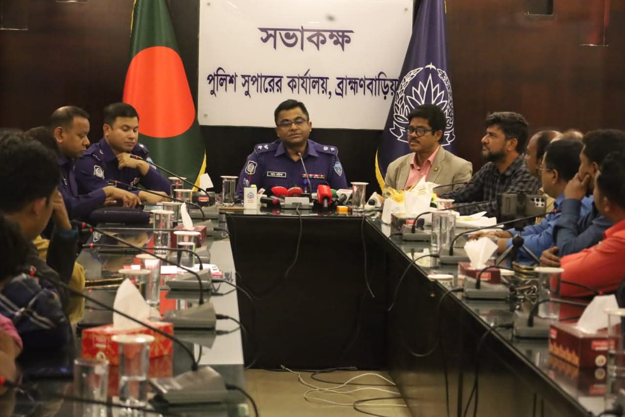টেলিভিশন জার্নালিস্ট এসোসিয়েশন এর সাথে পুলিশ সুপার এর মতবিনিময়